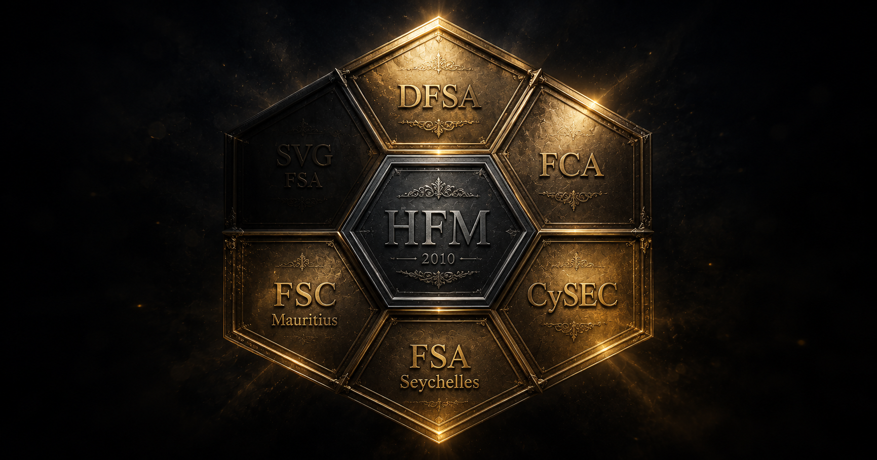 警鐘色 (SVG FSA) を呑み込みながら多角規制 (DFSA + FCA + CySEC + FSA Seychelles + FSC Mauritius) と HFcopy で支える Tier 1、HFM 2010 年設立